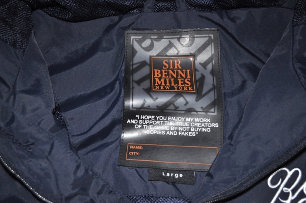 BLAUE JACKE NEU VON SIR BENNI MILES WINDBREAKER WASSERFEST ATMUNGSAKTIV