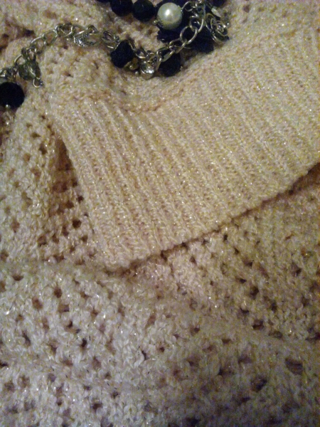 Blogger Oversized Pulli in Gold/Crème