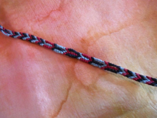 Armband | Freundschaftsarmband schwarz-bordeaux-grau [2]