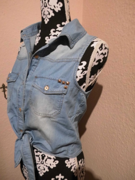 schöne Jeansbluse
