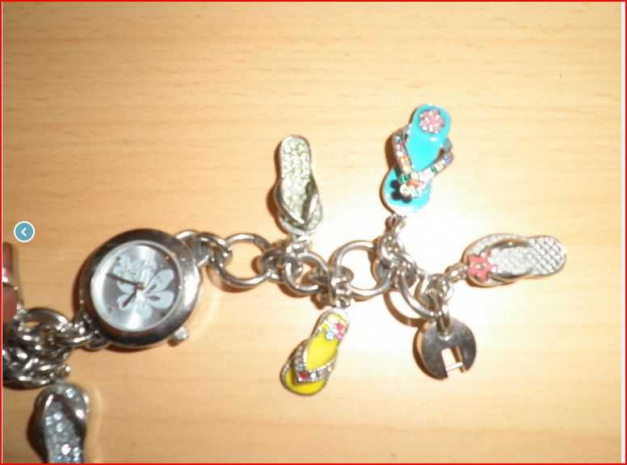 Fossil Uhr Bettelarmband harm Uhr mit Flip Flops