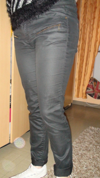 Review Jeans in Lederoptik Gr.XL