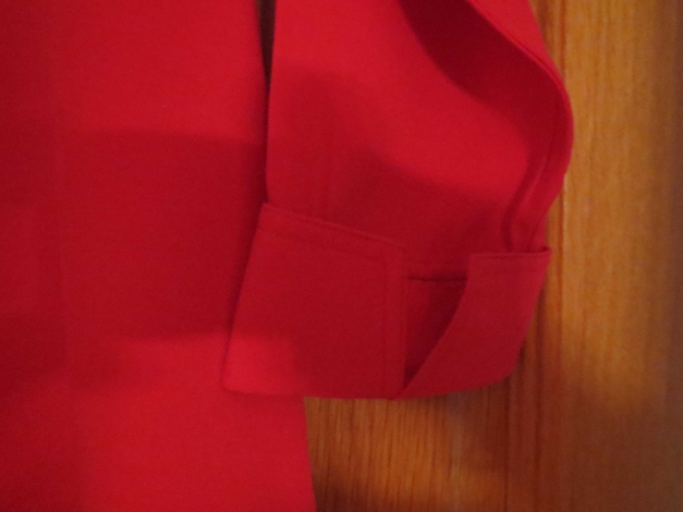 Bluse, Gr.42/M, rot, mit 3/4 Ärmeln, neu