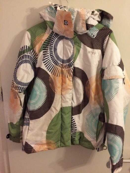 Roxy Snowboardjacke grün braun weiß - WIE NEU