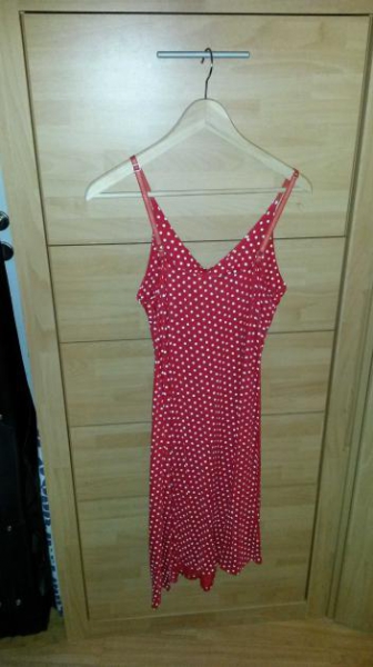 rot, gepunktetes Kleid vpn Joachim Bosse | Größe 4