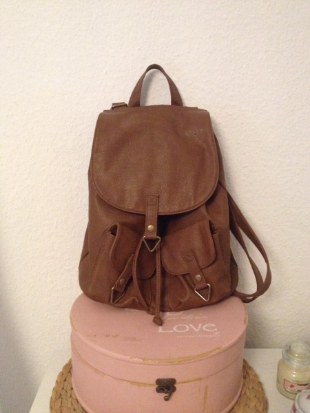 Brauner Rucksack Hipster 