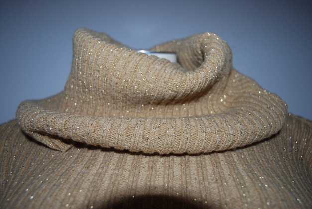 Glitzer Schicker Rollkragenpullover Pulli Trendi