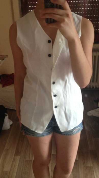 weiße schmeinck bluse