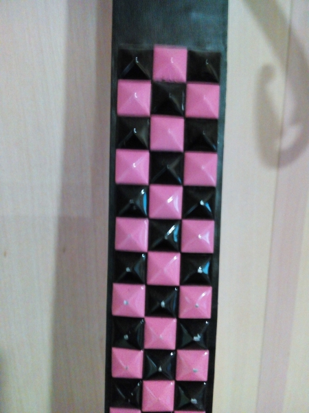 Nietengürtel - Schwarz, Pink - EMP