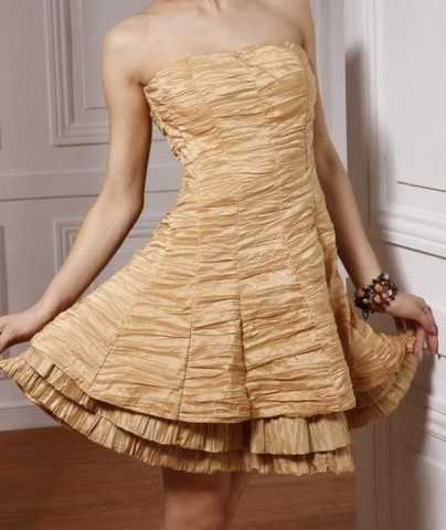 Cocktail Kleid Gold 