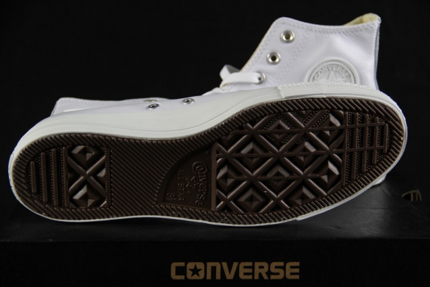 Converse All Star White Mono Leather Hi - Weiß Leder Größe 42 NEU