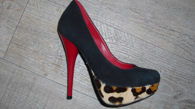  Buffalo Highheels schwarz/leo