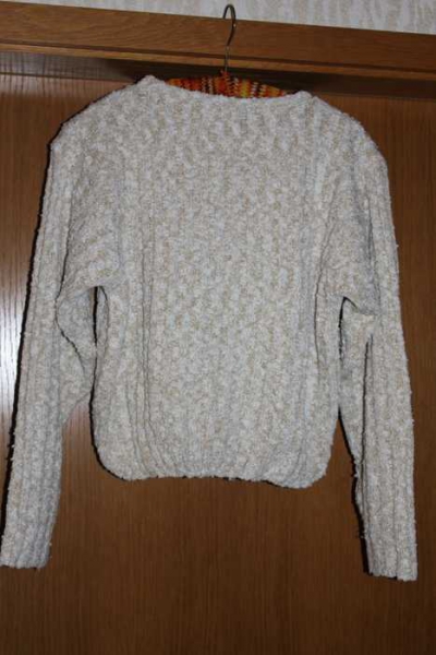  Pulli beige-weiss vintage