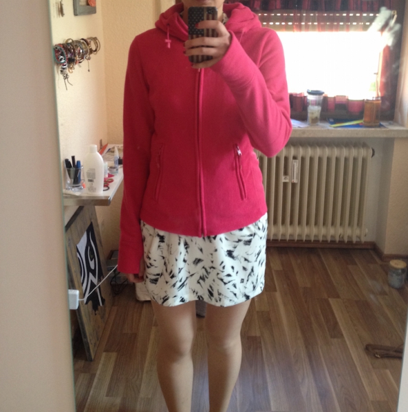 pinke fleecejacke