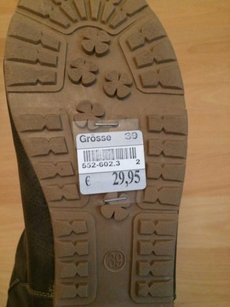 Schöne Stiefelette in kaki-grau Gr. 39