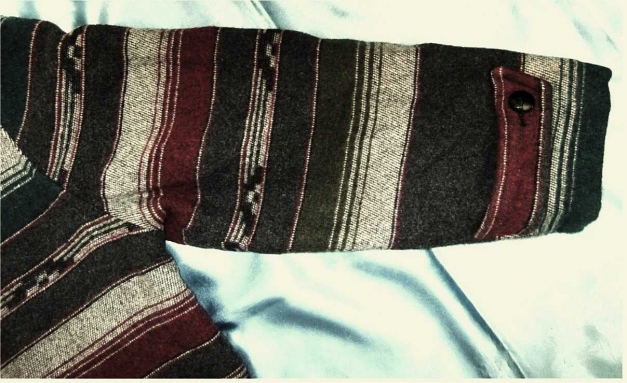 Herren-Jacke gefüttert - Größe 52 - mehrfarbig