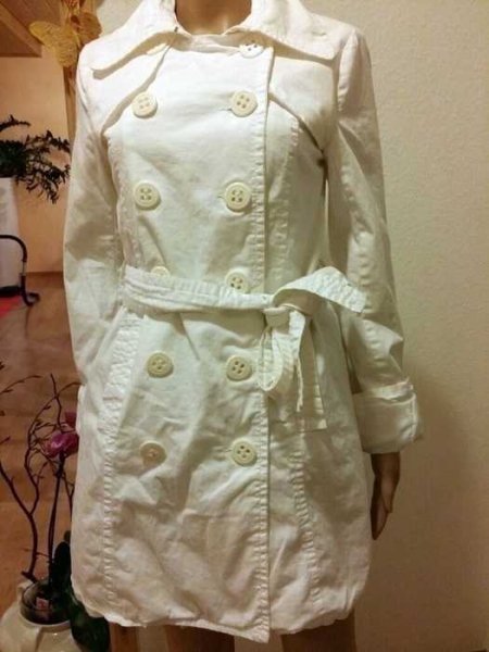 Süsse Übergangs  Mantel  in weiß von Amisu