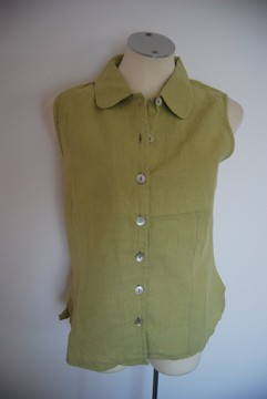 Schöne  Leinen  Bluse Oberteil Trendi