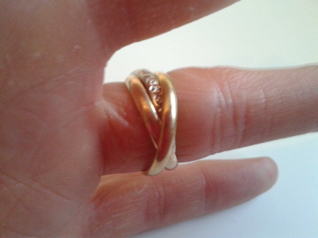 750 Gold, 3er Ring, Trinity Design, Dessin