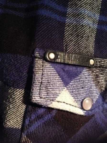 Diesel Holzfäller Hemd blau schwarz in Größe L Hipster