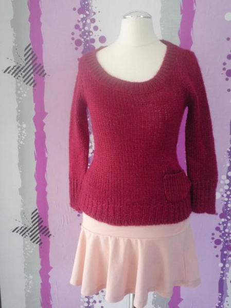 Süßer Pullover, Pulli, mit Tasche, Gr. XS, pink, neu, Tally Weijl