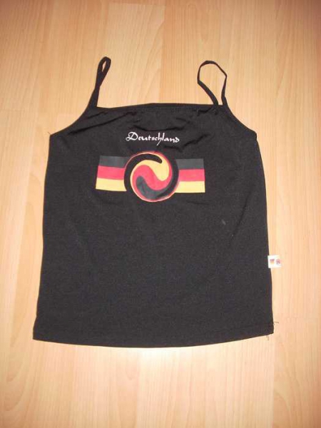 Deutschland Spaghetti-Top, Shirt Gr.S