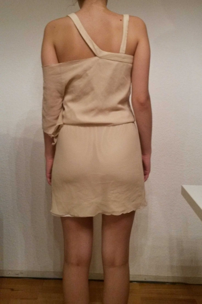 Hochwertiges Seidenkleid in cream