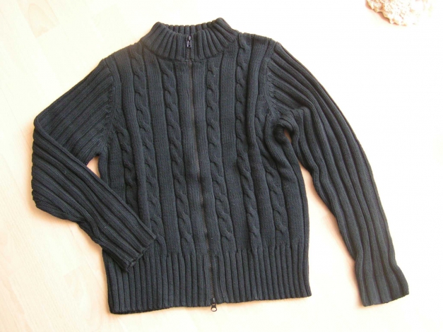 Coppa Moda Strickjacke Cardigan Jacke schwarz XL 40 42 Neu 49€