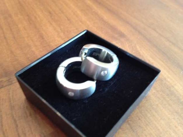 Esprit / Ohrringe, edle Klappcreolen 