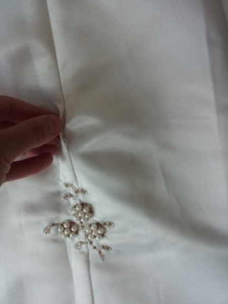 Wunderschönes romantisches Brautkleid Verlobung Abiball Ballkleid Standesamt Apart Perlen Stickerei