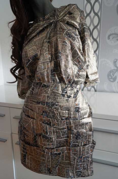 Isabel Marant pour H&M Metalic Gold Designer Kleid 40 L ausverkauft Neu