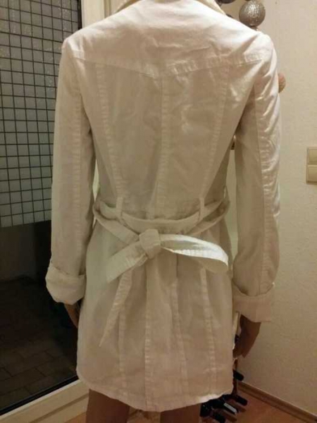 Süsse Übergangs  Mantel  in weiß von Amisu