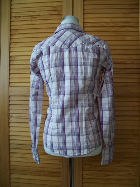 H&M// Gemusterte Baumwollbluse langärmlig Gr. 170