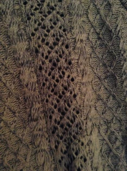 Großer kuscheliger Strickpulli grau Winter Herbst