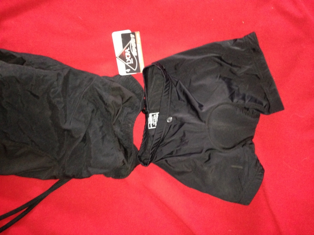 Radlerhose, mit Polster, schwarz,NEU