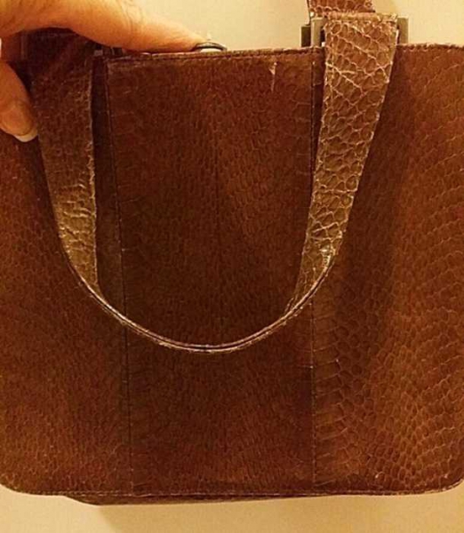 Super schöne Vintage Tasche aus schlangen leder