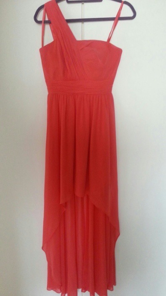 Koralle Abendkleid von Marie Lund, Größe 36