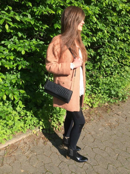 Sheinside Oversize Mantel in Nude