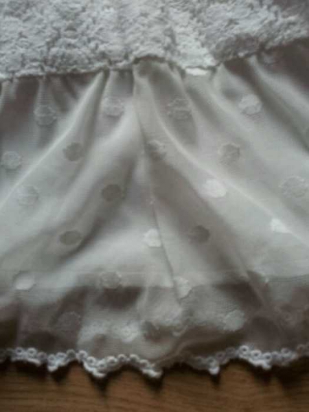 Hollister Kleid weiß Spitze Größe L 