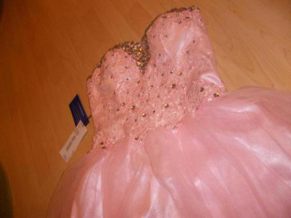 rosa babydoll kleid abendkleid kurz