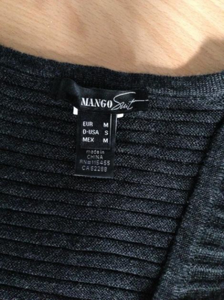 Kleid Strick in grau von Mango