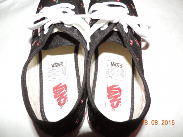 Vans Halbschuhe Sneakers Cherry Kirsche schwarz weiß rot grün Größe 37