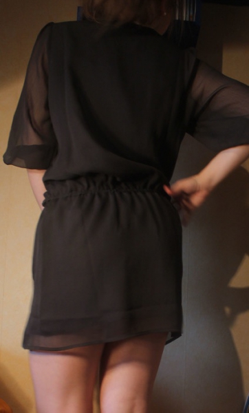 *NEU* schwarzes Kleid mit Tranzparenz