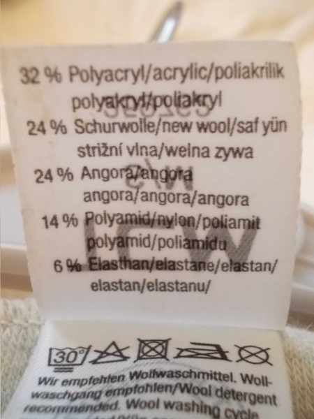 Hüftwärmer Cacheur Nierenwärmer Angora grau