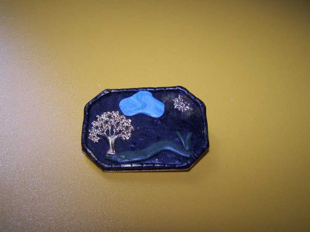 DIY Brosche Landschaft