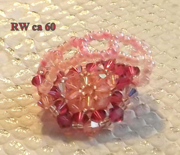 Glitzer Funkel! Perlenring RW ca 60 cm