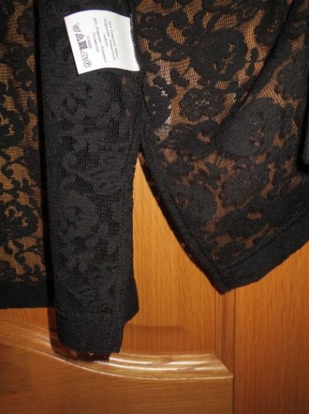 Chasuble, Longbluse, Gr.42/M, Spitze, schwarz, neu