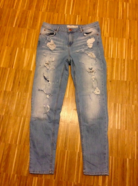 Coole Boyfriend Jeans mit Löchern 