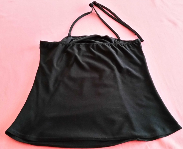 Schwarzes Neckholder Top 