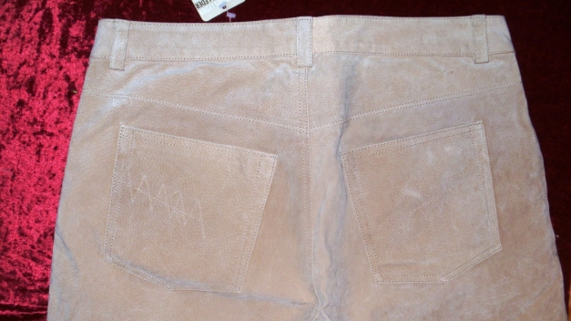 Wildlederhose,beige NEU!!